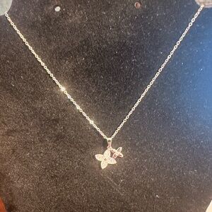 Silver Sweet Flower Necklace
